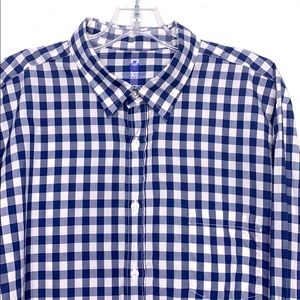 J. Crew Mens Plaid Long Sleeve Shirt Size Large